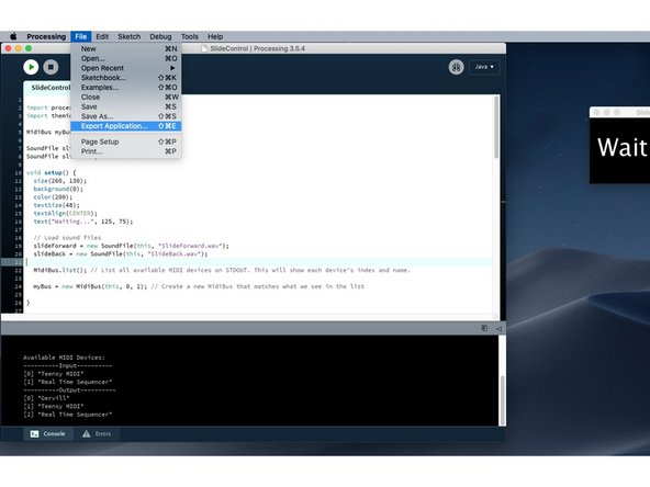Once your sketch runs properly you can export it as an application that will run on any computer even if Processing is not installed.