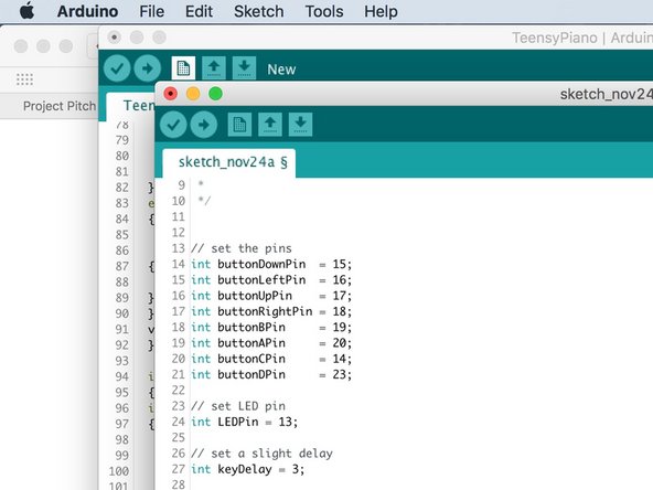 If you've never uploaded code to the Invention Board before, please read our Invention Board Guide. It'll show you where to download the right software and has example projects to practice with.
