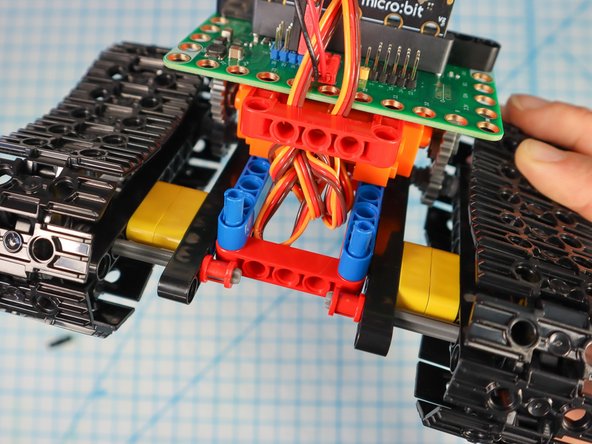 Replace the black pins with blue pins.