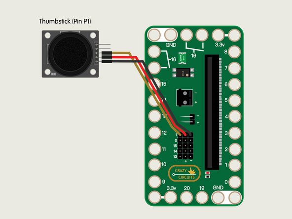 Once you have your code loaded you can test it out. While the control is different (a thumbstick as opposed to pushbuttons) the functionality of the winch should be the same. It will spin backwards or forwards at the speed that is set in the code.