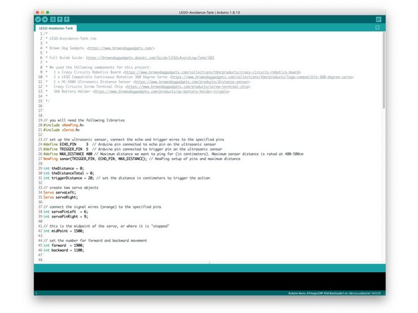 Before our robot will work you'll need to upload code to the Robotics Board. If you've not done so already, make sure you have the latest version of the free Arduino IDE software installed on your computer.