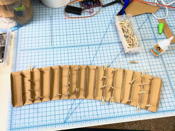 We glued them all together with superglue.