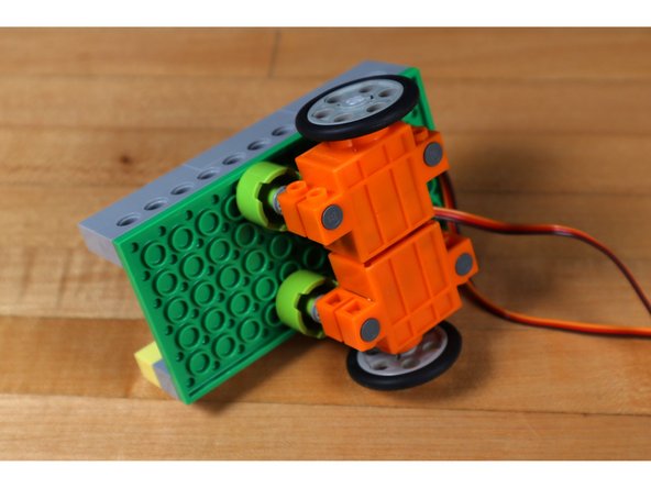 Once you've got both wheels in place you're ready for the third wheel!