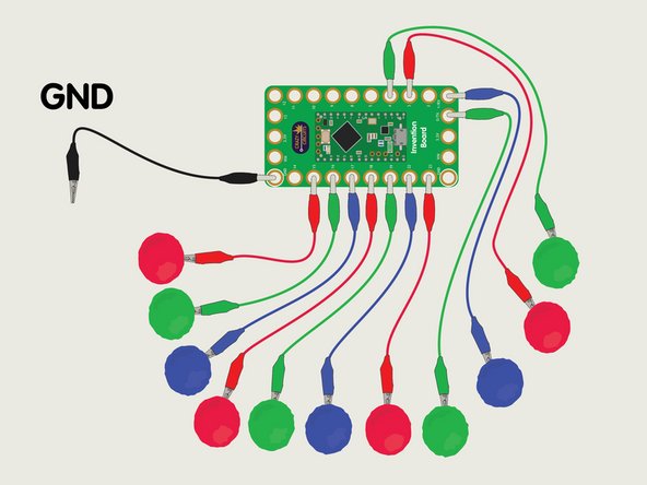 If you have issues with the touch aspect of the project you also have the option of using a ground wire.