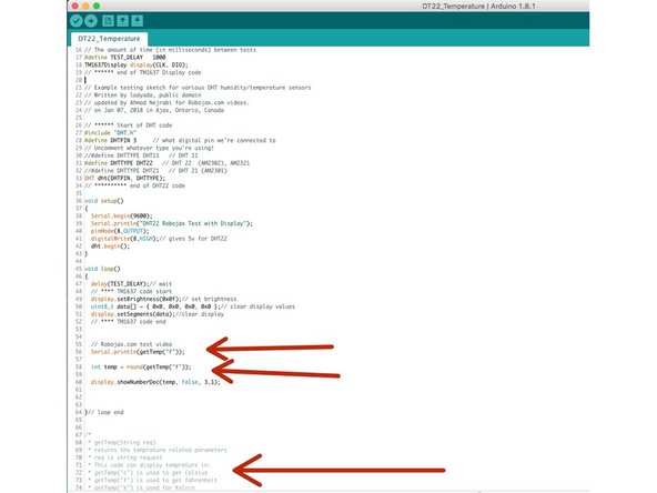 Follow this link. Copy and Paste the code into a New Project window in the Arduino software.