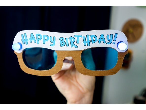 Now you have light-up glasses to wear to your next party!