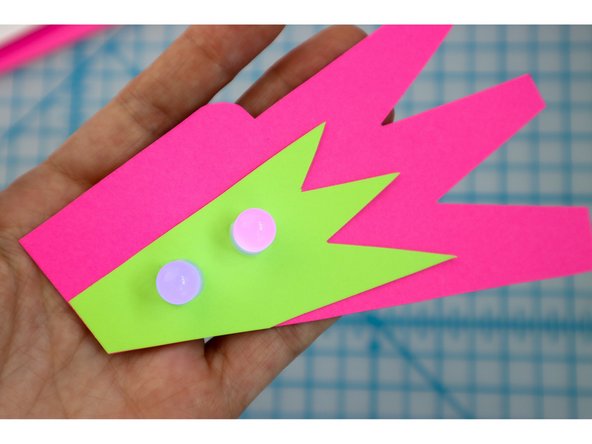 Flip over the project - the LEDs should light up!