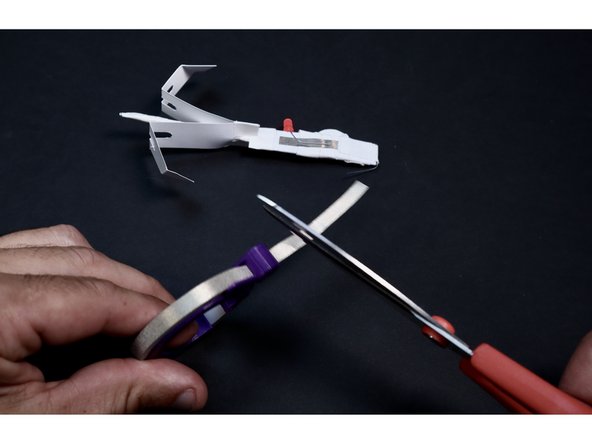 To turn the LED on, simply use a final 1&quot; long piece of Maker Tape to tape the remaining unsecured LED leg to the remaining patch of exposed Maker Tape underneath it. To turn it OFF, simply peel the section off (this is how we get out of creating a switch). You are now ready for liftoff!