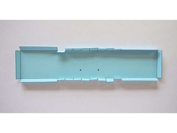 Fold all the tabs up where indicated on the template