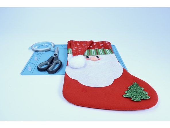 Oftentimes a stocking may have eyes as accents that could be replaced by LEDs.  In our project we are going to swap Santa's eyes with 2  jumbo 10mm LEDs. You can use any color, though we find that colored LEDs end up making an existing character look a bit creepy. If that's what you're going for, have at it! Otherwise, try white.