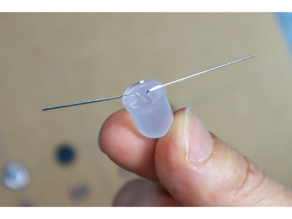 Make note of the shorter, negative leg of the LED.