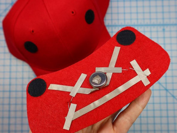 To turn off the LEDs, disconnect the battery by pulling apart the connection as shown.