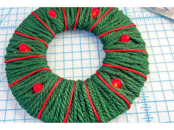 I used a contrasting red cable to add an accent.