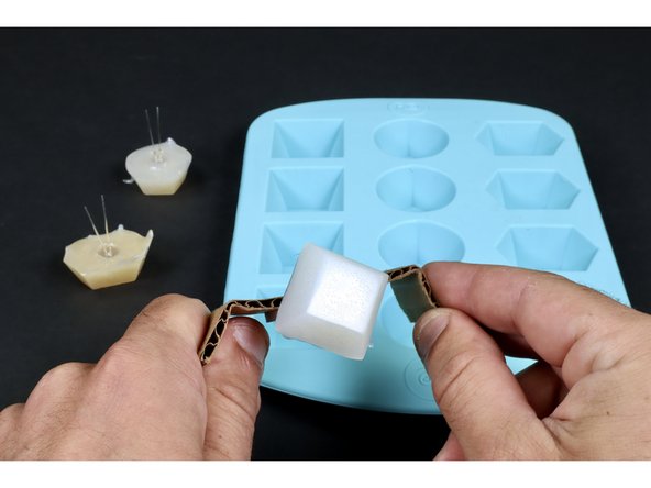 Attach the last LED to the cardboard/tape and make/remove a third &amp; final jewel using the same process that you did for the first two.