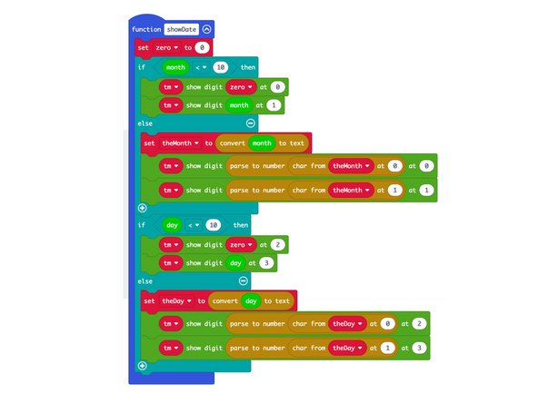For an in-depth explanation of the code used to display the time and the date check out the attached PDF.