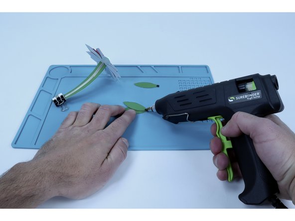 Glue cluster atop stem to finish.