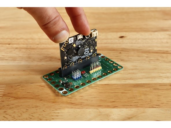 Insert your Micro:Bit into the Bit Board as shown.