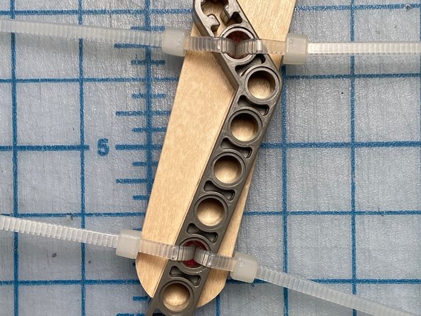 Trim the zip ties (not pictured)