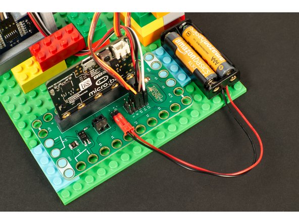 Since we're using a servo a 2 AA Battery Pack is the best way to power our circuit.