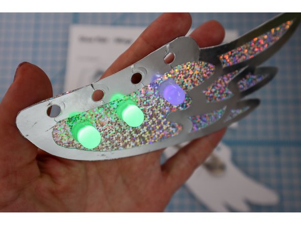 Flip over the project - the LEDs should light up!