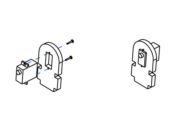 Screw the second Servo into the the mount.