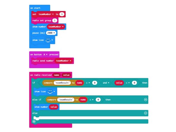 Next we'll load the following code for our GBSW Team program: https://makecode.microbit.org/_9KVVcKXwq...