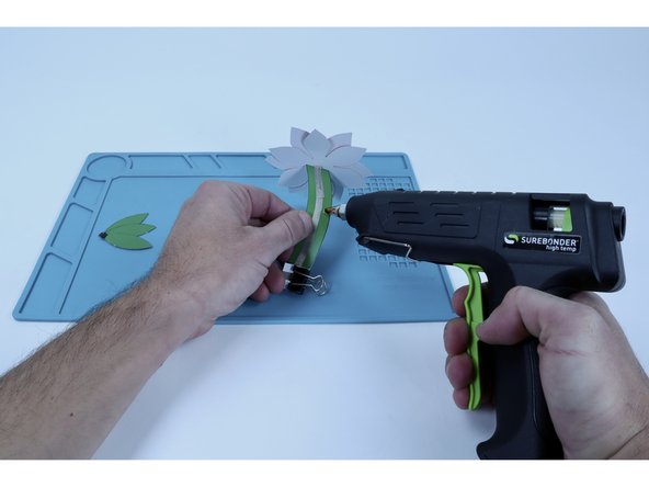 Glue cluster atop stem to finish.