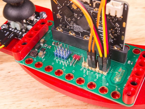 Once you've got all the wiring completed you can plug the micro:bit back in so we can load the code!