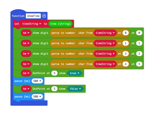 We've added the ability to show the date if you press and hold the B button on the micro:bit. It will only show the month and day, not the year, since we only have space for four digits on the 7 Segment Display.