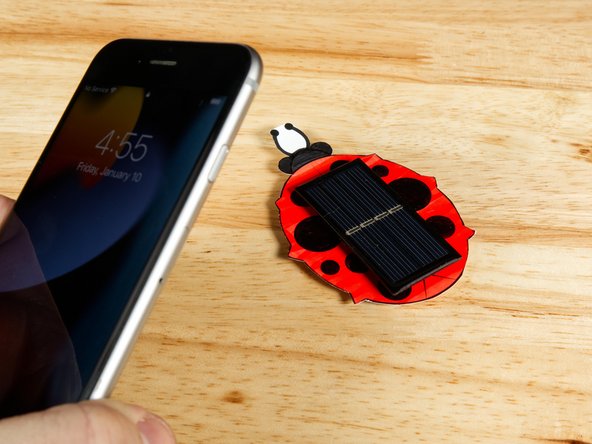 You'll be tempted to turn on your phone's flashlight and shine it at the solar panel...