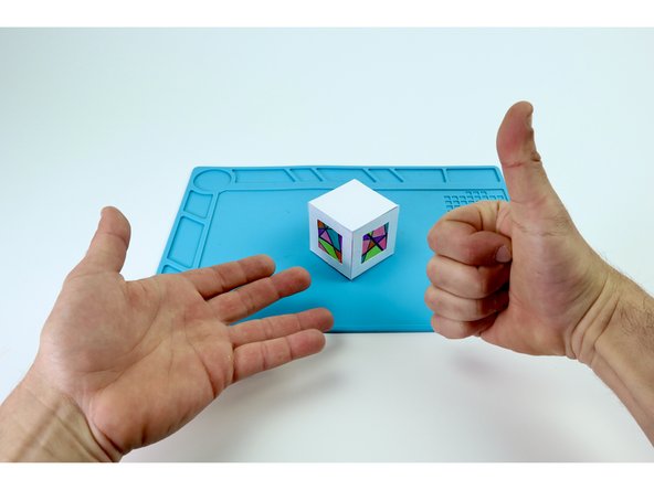 And you're done... Turn off the lights and enjoy your funky, backlit 3D creation!