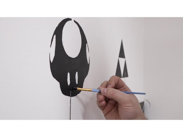 Once your paint is dry touch up everything.