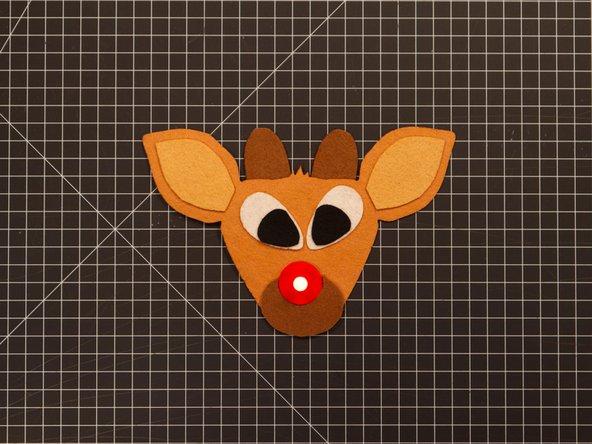 Enjoy your Felt Red Nosed Reindeer!