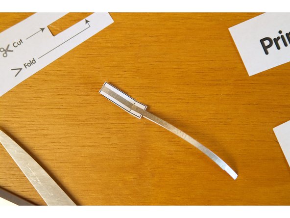 When we attach our switch to the circuit it will be activated by pressing down on it so the Maker Tape completes the circuit.