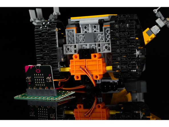 If WALL-E doesn't move at all, make sure you've got the servos and battery pack connected properly, and make sure you've got the code loaded onto the micro:bit.