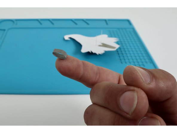 Place that tape loop atop the center of the taped area that is now atop the Long LED Legs.