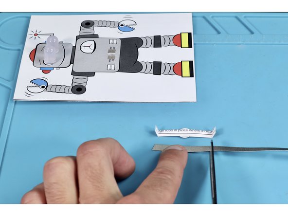 Measure, cut and stick a piece of Maker Tape on the back between the two new fold lines.