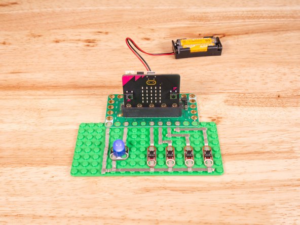 We'll connect our LED to Pin 1 and one of our Buttons to Pin 4 and the others to Pin 5, Pin 6, and Pin 7, respectively.