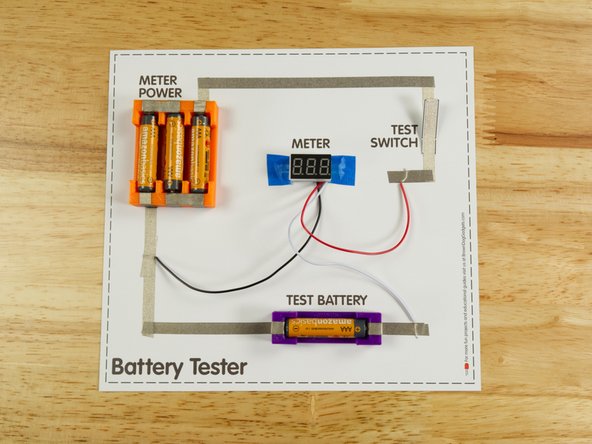 With everything in place all you need to do is press the Test Switch and read the meter.