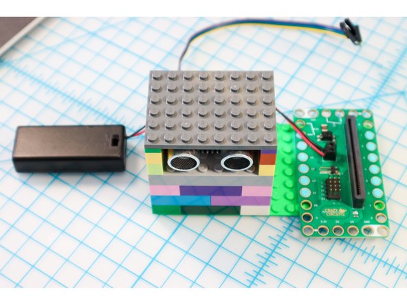 Add LEGO parts to create a spot for the Bit Board.