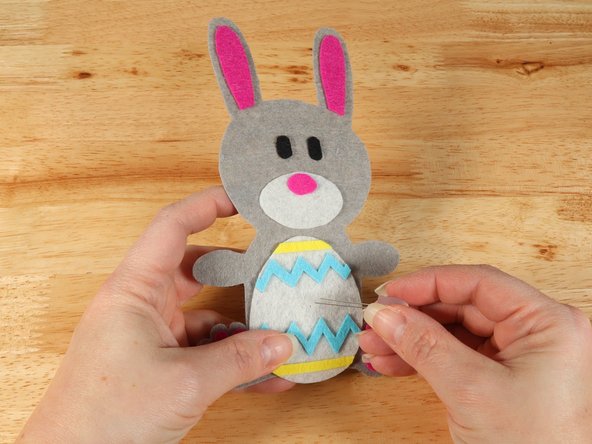 Add the LED by pushing the legs through the holes.