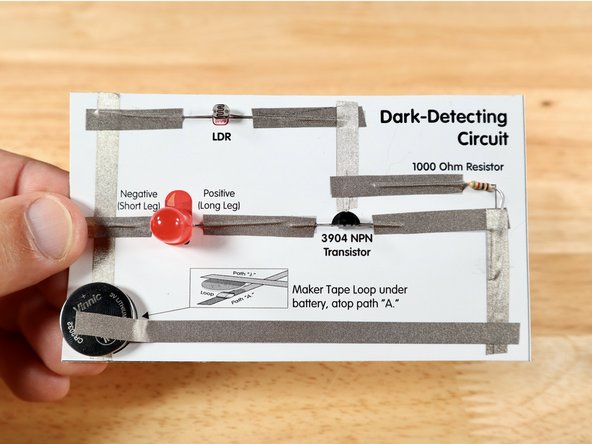 Dark-Detecting Transistor Circuit