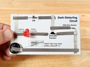 Dark-Detecting Transistor Circuit