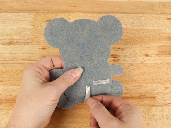 Place a piece of Maker Tape UNDERNEATH each LED leg.