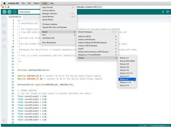Download the free Arduino software if you don't already have it.