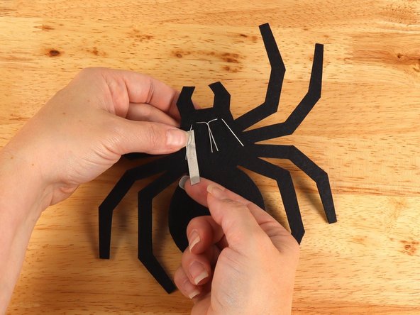 Place a piece of Maker Tape UNDERNEATH each LED leg.