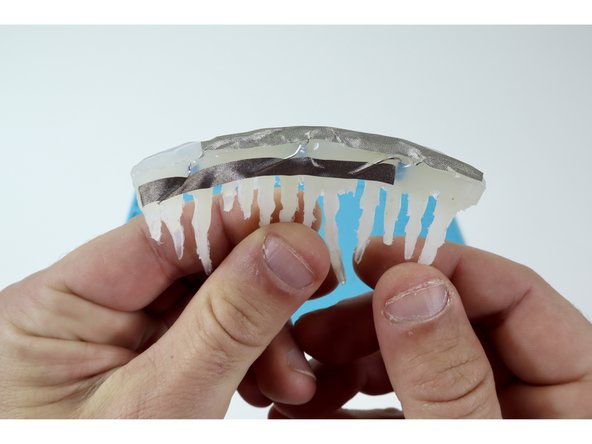 Bend all of the short legs so they lay flat across the top edge of the Molded LED array. 