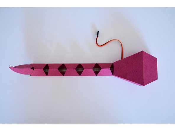 Glue the back on to ScorpioBot, sealing the body up.