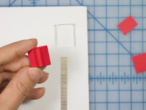 Trim the flaps so that they don't touch when folded.