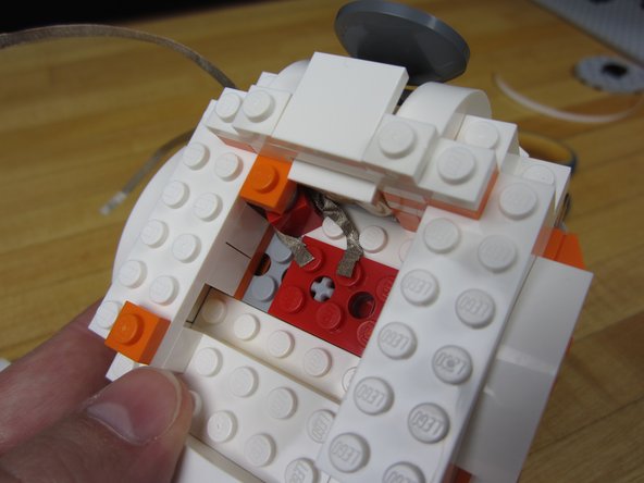 Press them down onto two studs.